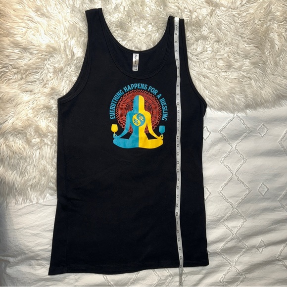 Chris’s Stuff | NWOT Everything Happens For A Riesling Mandala Wine Graphic Tank - Picture 10 of 11